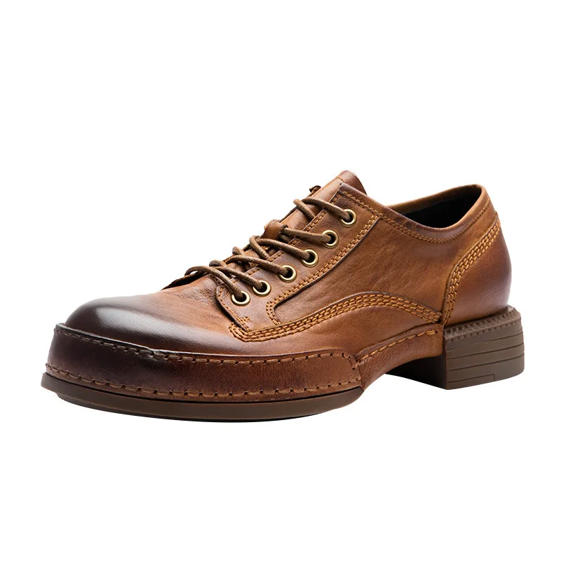 CLAIAMI Handmade Cowhide Casual Leather Shoes for Men Trendy Versatile British Wedding Shoes Platform Business Leather Men Shoes
CLAIAMI Handmade Cowhide Casual Leather Shoes for Men Trendy Versatile British Wedding Shoes Platform Business Leather Men Shoes