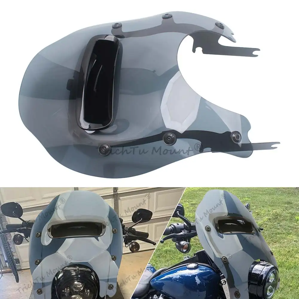 Motorcycle Fairing Windscreens Windshield Front Wind Splitter Vented Deflectors Fit For Harley Road King FLHR/I FLHRC/I 1994-25
Motorcycle Fairing Windscreens Windshield Front Wind Splitter Vented Deflectors Fit For Harley Road King FLHR/I FLHRC/I 1994-25