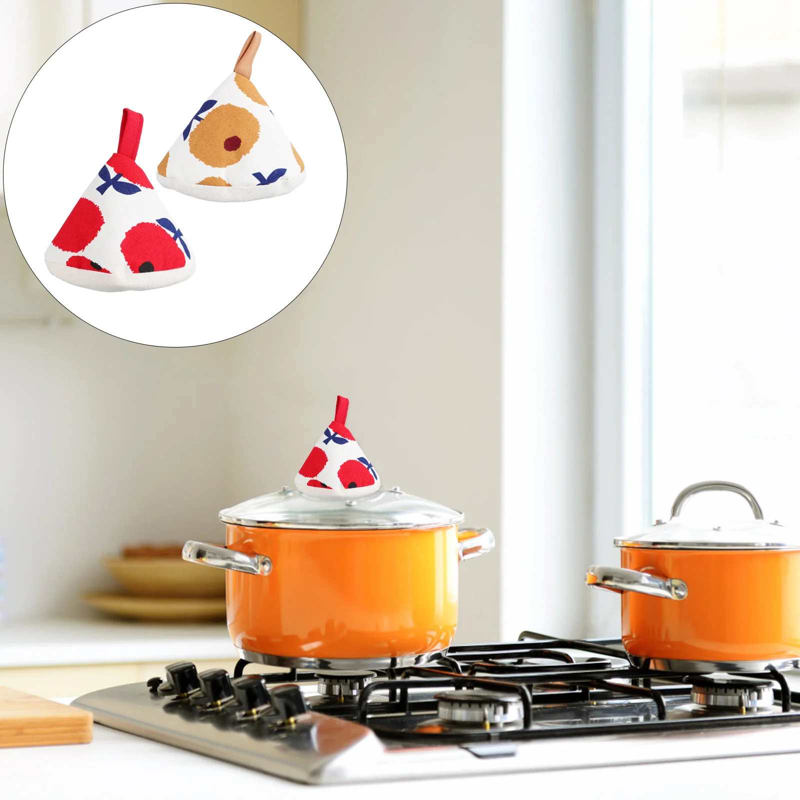 2pcs Triangle Pot Caps Cotton Heat Resistant Handle Covers For Kitchen Microwave Bakeware Protective Household Supplies Cooking
2pcs Triangle Pot Caps Cotton Heat Resistant Handle Covers For Kitchen Microwave Bakeware Protective Household Supplies Cooking