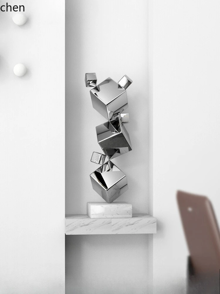 LXC creative stainless steel light luxury metal artwork sculpture living room entrance ornament 
LXC creative stainless steel light luxury metal artwork sculpture living room entrance ornament