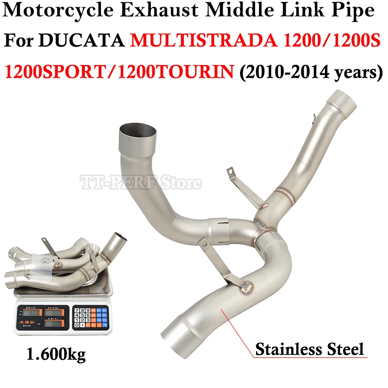 For Ducati MULTISTRADA 1200/1200S/1200SPORT/1200TOURIN 2010 - 2014 Motorcycle Exhaust Escape Systems Middle Link Pipe Muffler
For Ducati MULTISTRADA 1200/1200S/1200SPORT/1200TOURIN 2010 - 2014 Motorcycle Exhaust Escape Systems Middle Link Pipe Muffler