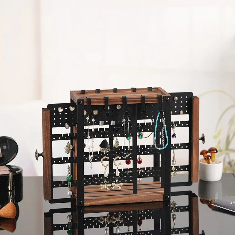 Luxury Large Capacity Solid Wood Jewelry Display Stand for Earring Drawer Jewelry Organizer Portable Necklace Display Holder
Luxury Large Capacity Solid Wood Jewelry Display Stand for Earring Drawer Jewelry Organizer Portable Necklace Display Holder