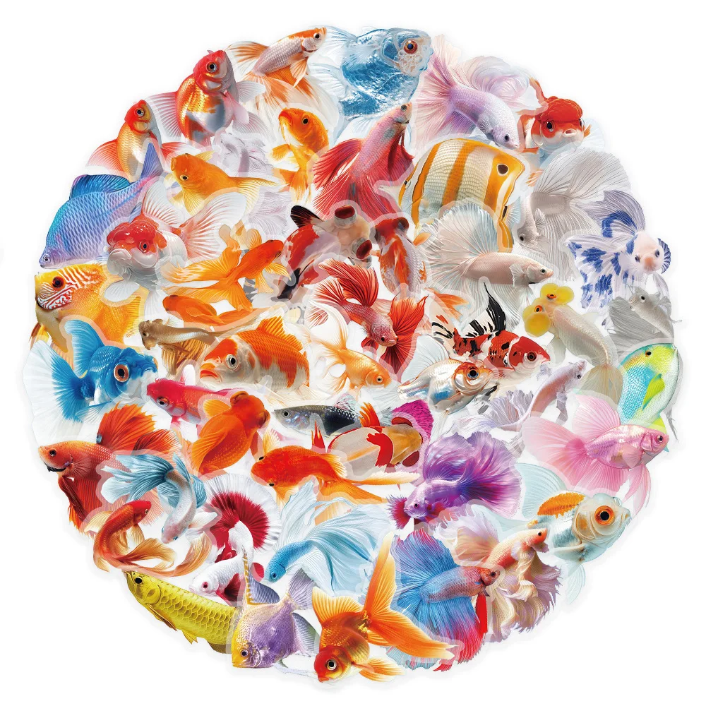 50PCS Cartoon Colorful Goldfish Stickers Creativity Transparent Graffiti Decoration Notebook Suitcase Refrigerator Phone Decals
50PCS Cartoon Colorful Goldfish Stickers Creativity Transparent Graffiti Decoration Notebook Suitcase Refrigerator Phone Decals