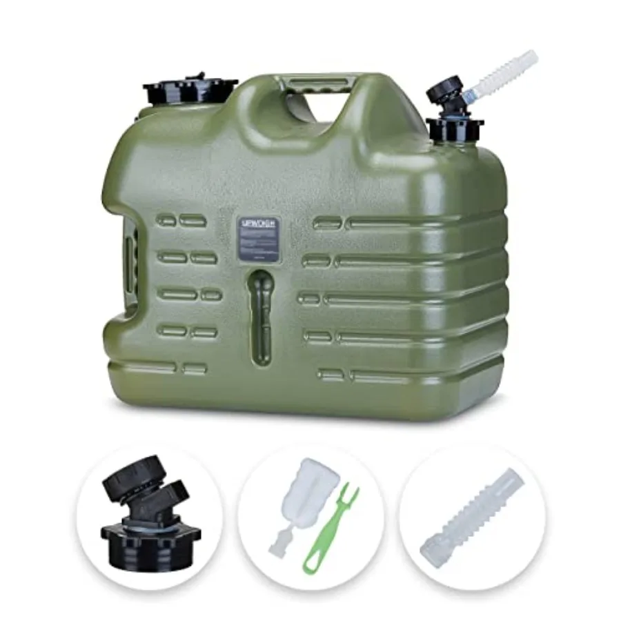 Camping Water Container, 8.2 Gallon BPA Free Green Plastic Water Jug 17.2x14.6x9.9 in,Truly No Leakage Portable Emergency Water
Camping Water Container, 8.2 Gallon BPA Free Green Plastic Water Jug 17.2x14.6x9.9 in,Truly No Leakage Portable Emergency Water