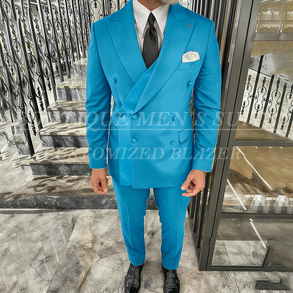 Luxury Men's Suits Formal Peak Lapel Slim Fit Business Office 2 Piece Jacket Pants Outfits Elegant Male Clothing Costume Homme
Luxury Men's Suits Formal Peak Lapel Slim Fit Business Office 2 Piece Jacket Pants Outfits Elegant Male Clothing Costume Homme