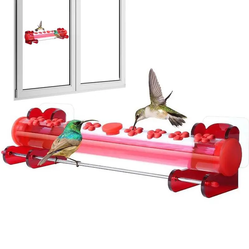 Window Bird Feeder Horizontal Patio Bird Feeder 8 Flower Feeding Ports Bird Feeder Tube With Perch For Standing Easy To Fill
Window Bird Feeder Horizontal Patio Bird Feeder 8 Flower Feeding Ports Bird Feeder Tube With Perch For Standing Easy To Fill