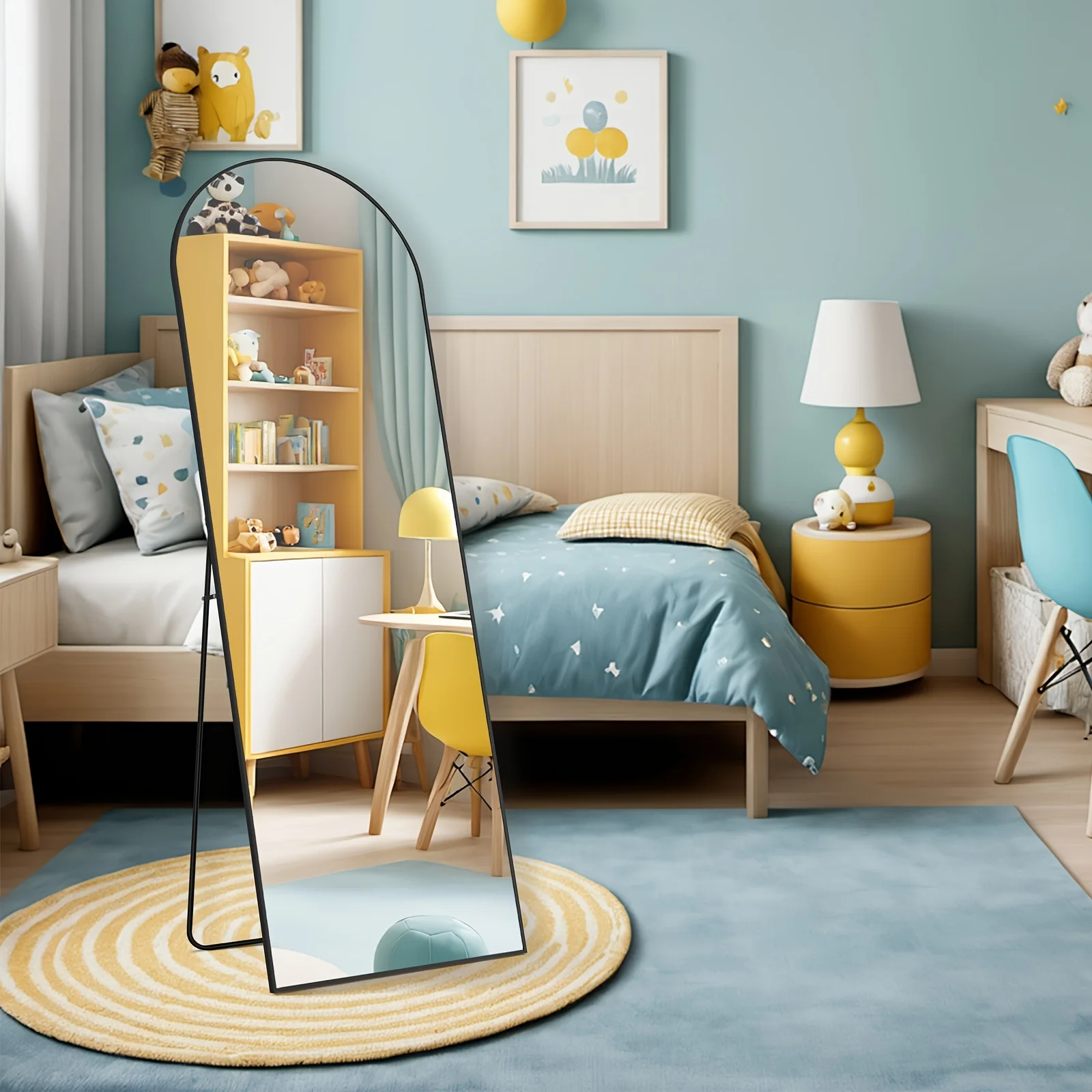 Idle Way 59x16 Arched Full-length Mirror, Vertical or Tilted Full-length Mirror, Aluminum Alloy Thin Frame, Suitable for Mother
Idle Way 59x16 Arched Full-length Mirror, Vertical or Tilted Full-length Mirror, Aluminum Alloy Thin Frame, Suitable for Mother