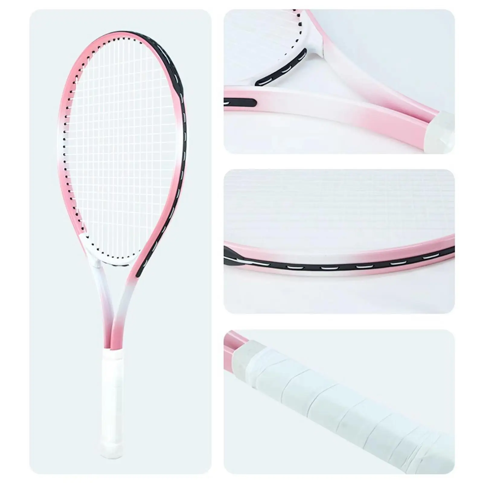 Premium Tennis Racket Alloy Shock Absorber Pre Strung Durable Racquet for Tennis Practice Equipment Adults
Premium Tennis Racket Alloy Shock Absorber Pre Strung Durable Racquet for Tennis Practice Equipment Adults
