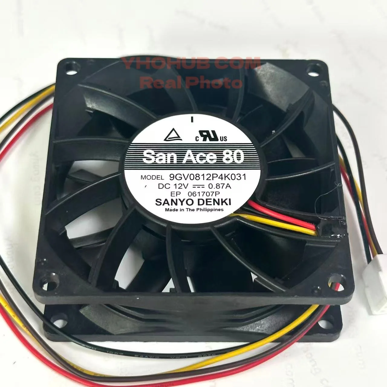 SANYO DENKI 9GV0812P4K031 DC 12V 0.87A 80x80x25mm 4-Wire Server Cooling Fan
SANYO DENKI 9GV0812P4K031 DC 12V 0.87A 80x80x25mm 4-Wire Server Cooling Fan