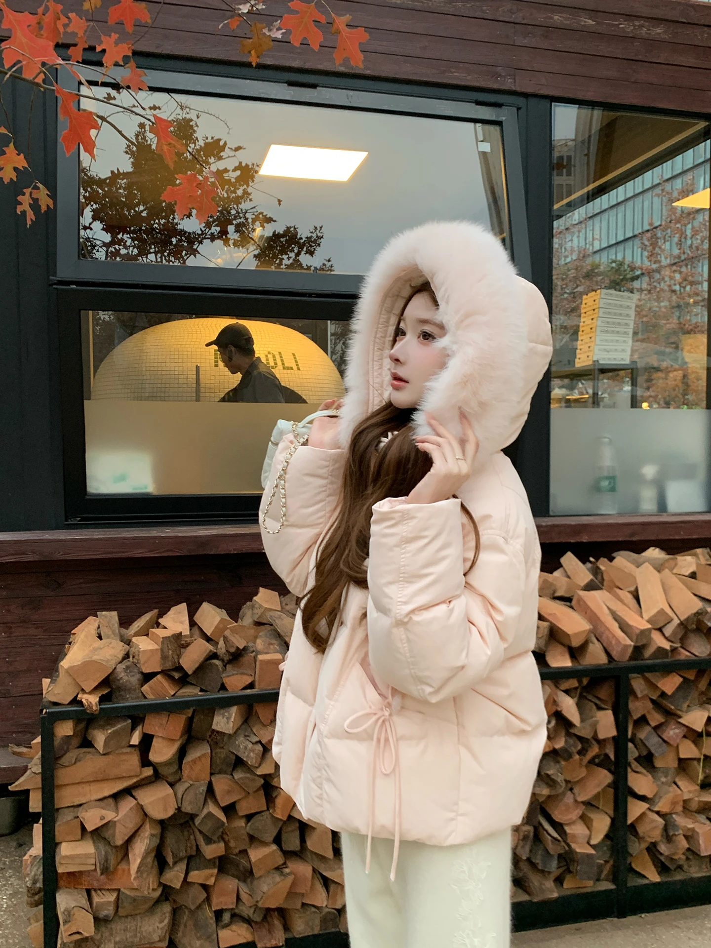 Pink Du down Jaet with Fur Collar And Hood Sweet Anti-Aging Winter New Sle Women's Coat Warm Thi Long Sve Zipper
Pink Du down Jaet with Fur Collar And Hood Sweet Anti-Aging Winter New Sle Women's Coat Warm Thi Long Sve Zipper