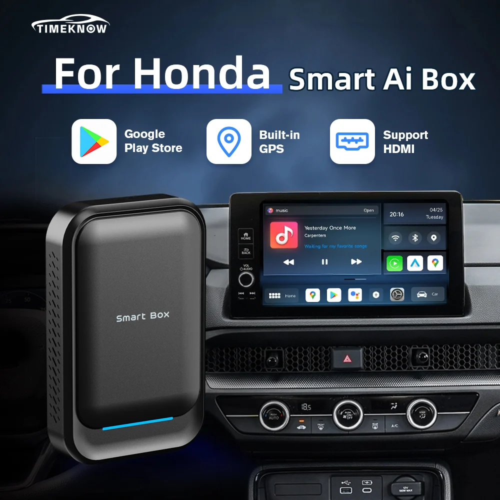 Timeзнаем для Honda беспроводной Apple CarPlay Ai Box Android автомобильный адаптер для автомобилей Accord CRV Civic Fit Pilot вщик Odyssey
Timeзнаем для Honda беспроводной Apple CarPlay Ai Box Android автомобильный адаптер для автомобилей Accord CRV Civic Fit Pilot вщик Odyssey