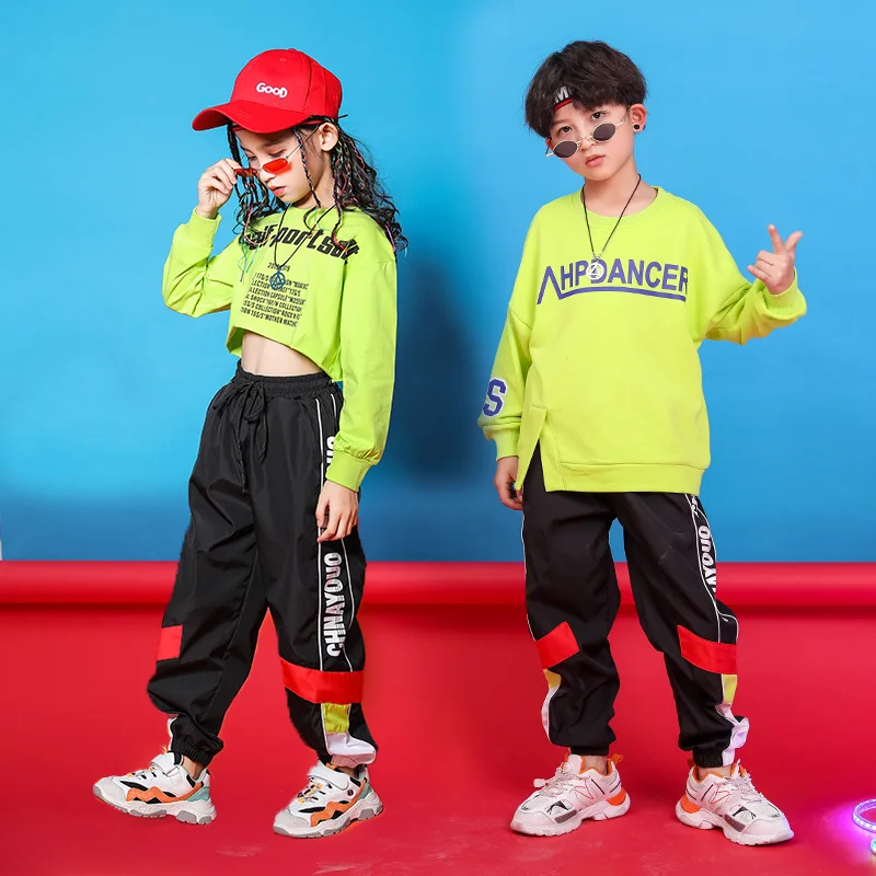 Hip Hop Clothes Kids Dance Costumes Boy Girls Tops And Pants Long Sleeve Suit Jazz Street Wear Children's Day Hip Hop Costumes
Hip Hop Clothes Kids Dance Costumes Boy Girls Tops And Pants Long Sleeve Suit Jazz Street Wear Children's Day Hip Hop Costumes