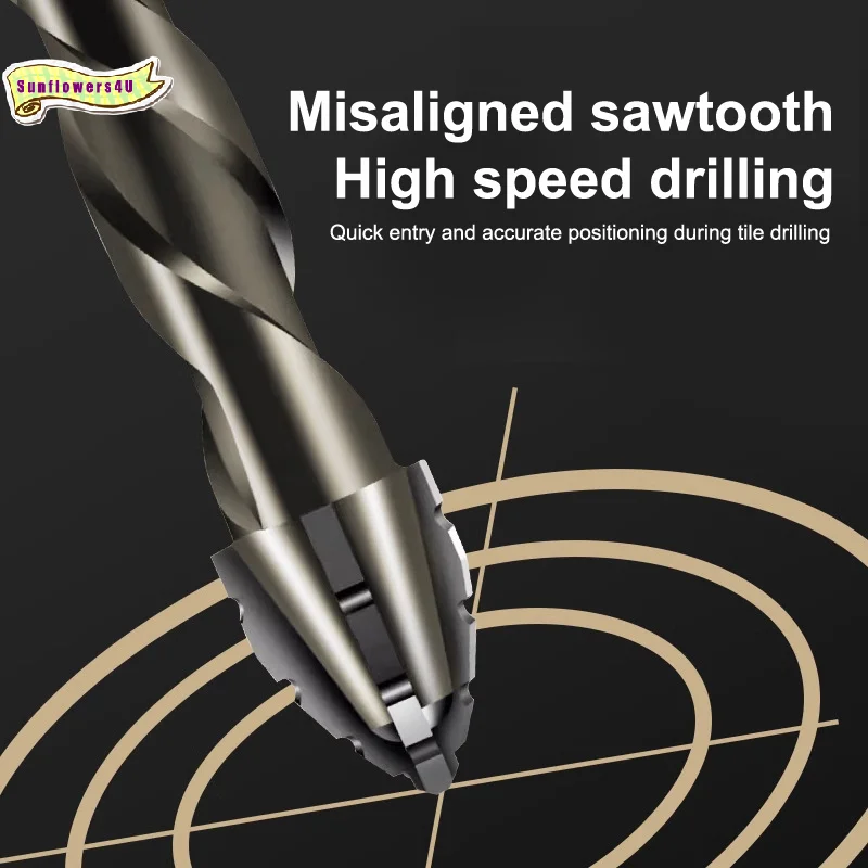 7pcs/sets Tungsten Steel Serrated Drilling Bit Set For Ceramic Plastic Tile Ceramic Glass Concrete
7pcs/sets Tungsten Steel Serrated Drilling Bit Set For Ceramic Plastic Tile Ceramic Glass Concrete