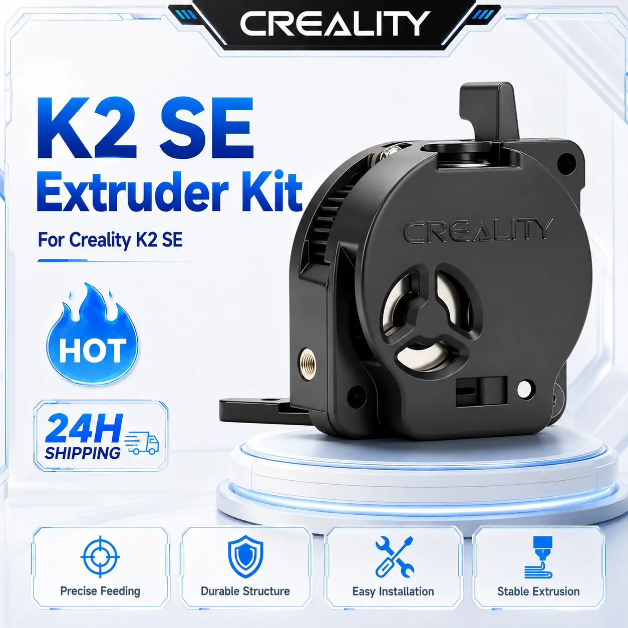 Creality K2 Se Extruder Kit High Torque 6.25:1 Reduction Ratio Dual Gear High Hardness And Wear-resistant Gears 3d Printer Parts
Creality K2 Se Extruder Kit High Torque 6.25:1 Reduction Ratio Dual Gear High Hardness And Wear-resistant Gears 3d Printer Parts