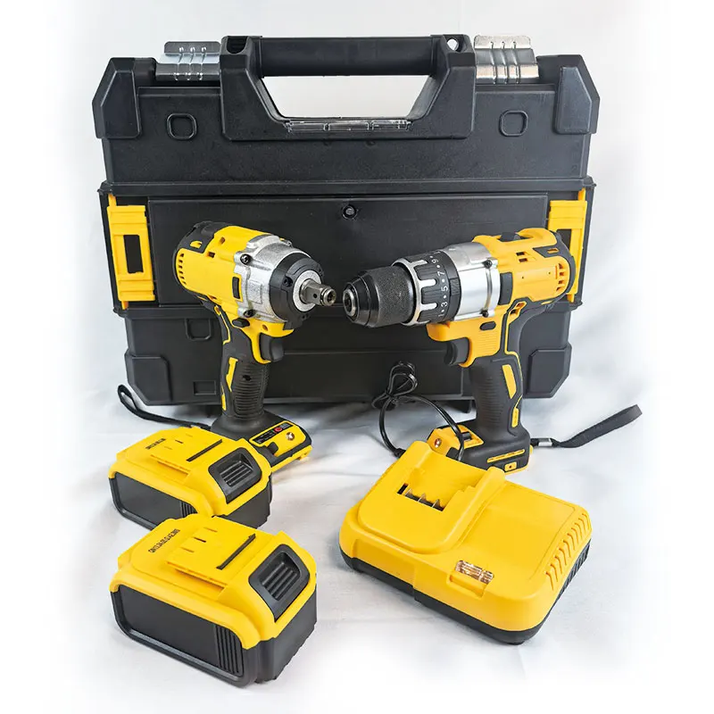 2-in-1 brushless power tool set, hard shell lithium drill wrench set, customized OEM tool set
2-in-1 brushless power tool set, hard shell lithium drill wrench set, customized OEM tool set