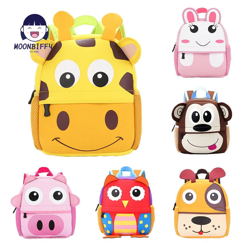 New 3D Animal Kids Backpack Girls Boy Backpack Toddler Kids Neoprene School Bag Kindergarten Cartoon Bag For 1-5 Years
New 3D Animal Kids Backpack Girls Boy Backpack Toddler Kids Neoprene School Bag Kindergarten Cartoon Bag For 1-5 Years