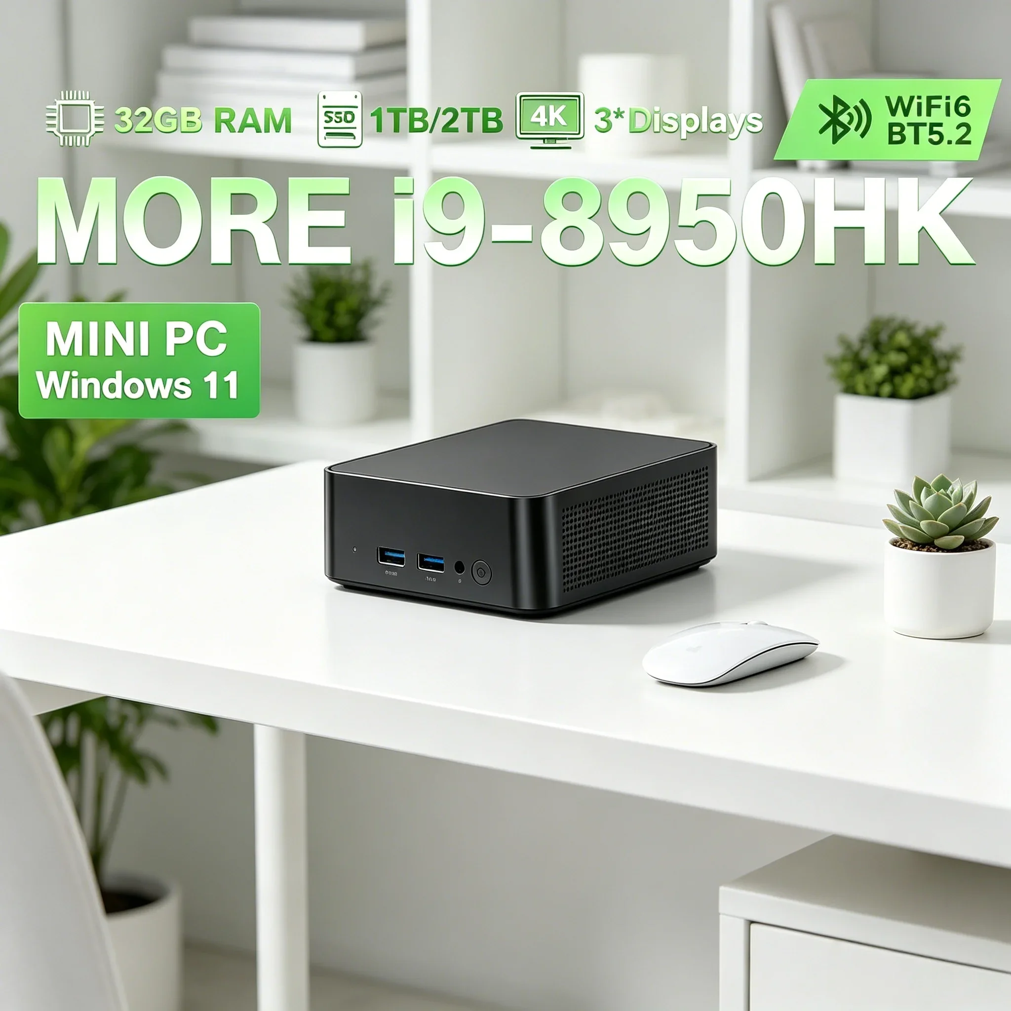 Laptop High Performance I9-8950HK Mini Desktop PC Rapid Response Gaming Host Practical For Home Business Daily Entertainment Use
Laptop High Performance I9-8950HK Mini Desktop PC Rapid Response Gaming Host Practical For Home Business Daily Entertainment Use