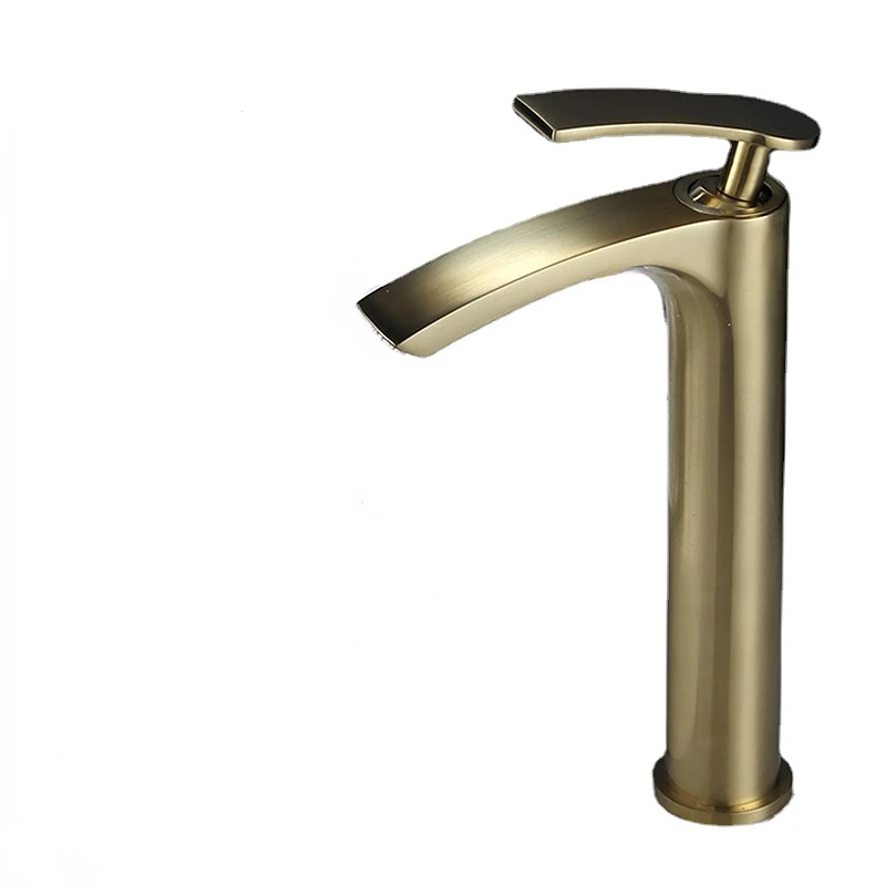 Washbasin Gold Faucet High Sink Vertical Faucet Basin Faucet Bathroom Faucet Desk Mount Brushed Gold Faucet
Washbasin Gold Faucet High Sink Vertical Faucet Basin Faucet Bathroom Faucet Desk Mount Brushed Gold Faucet