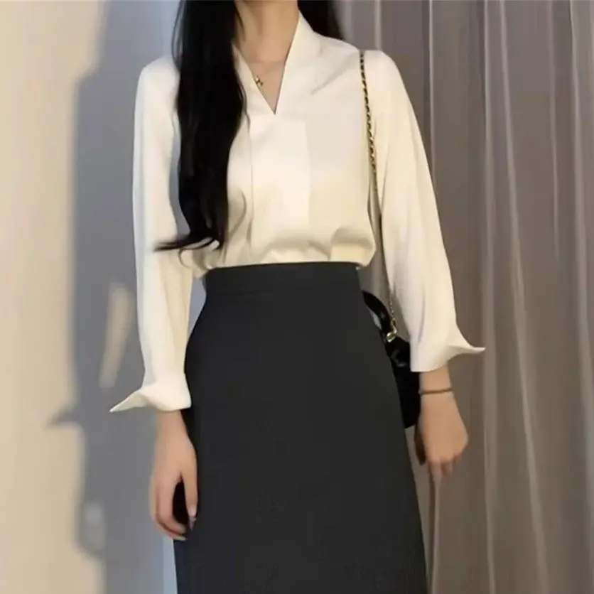 Office Ladies Long Sleeve Blouse Women Baggy Casual Shirts Tops Spring Summer Fashion Female OL Pullover Blouses Chiffon Blusas
Office Ladies Long Sleeve Blouse Women Baggy Casual Shirts Tops Spring Summer Fashion Female OL Pullover Blouses Chiffon Blusas