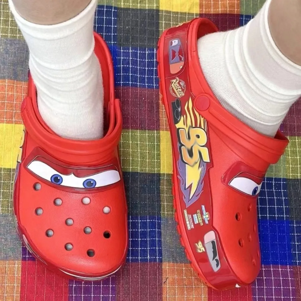 Cartoon Slippers Men Sandals Casual Ankle-Wrap Eva Car Flip Flops Shoes Lightning Mcqueen Outdoor Beach Holey Shoes
Cartoon Slippers Men Sandals Casual Ankle-Wrap Eva Car Flip Flops Shoes Lightning Mcqueen Outdoor Beach Holey Shoes