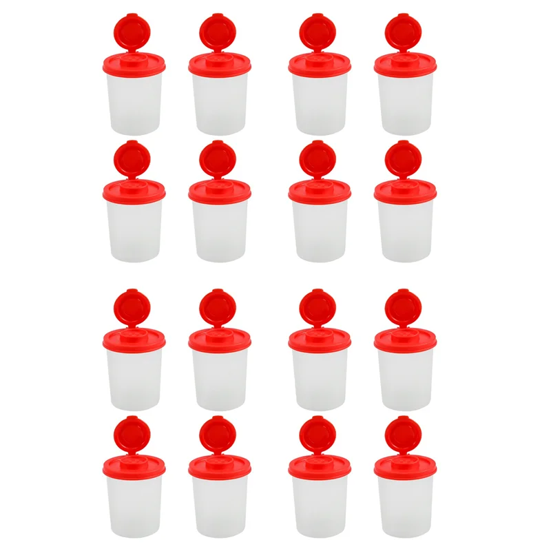 A70P 16PCS Salt And Pepper Shakers Moisture Proof Salt Shaker With Red Covers Lids Plastic Airtight Spice Jar Dispenser
A70P 16PCS Salt And Pepper Shakers Moisture Proof Salt Shaker With Red Covers Lids Plastic Airtight Spice Jar Dispenser