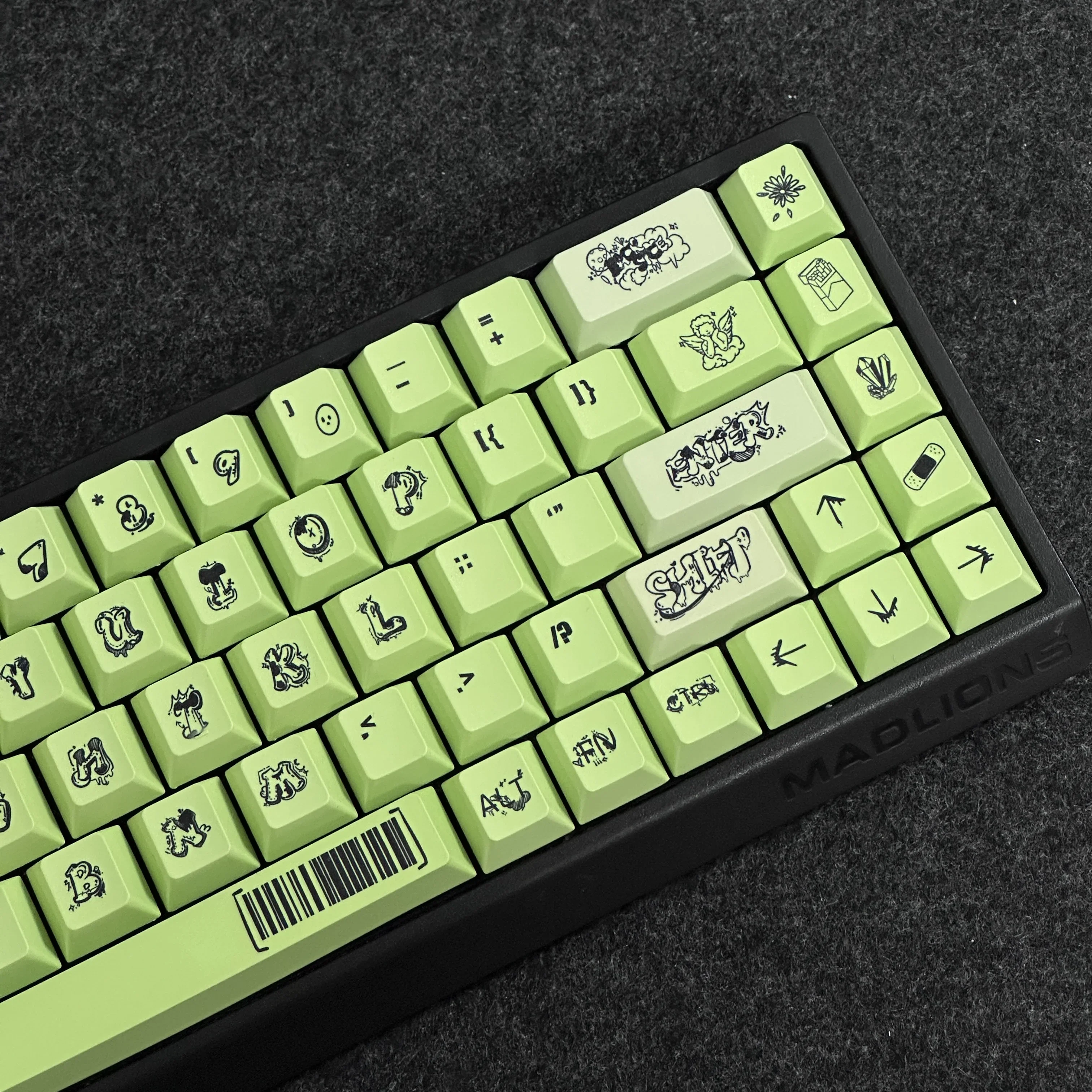 American graffiti keycaps, original height PBT sublimation process keycaps for mechanical keyboards magnetic axis keyboards
American graffiti keycaps, original height PBT sublimation process keycaps for mechanical keyboards magnetic axis keyboards