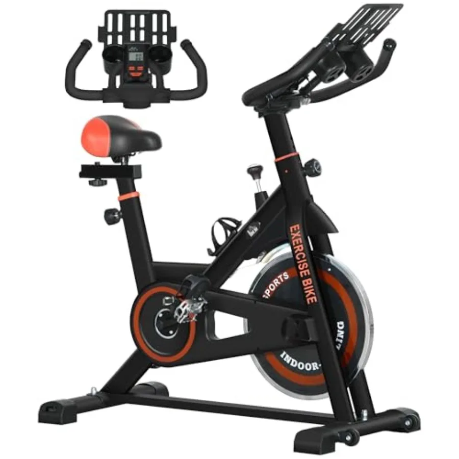 Indoor stationary exercise bike with flywheel for home gym use featuring adjustable height and resistance levels LCD monitor di
Indoor stationary exercise bike with flywheel for home gym use featuring adjustable height and resistance levels LCD monitor di