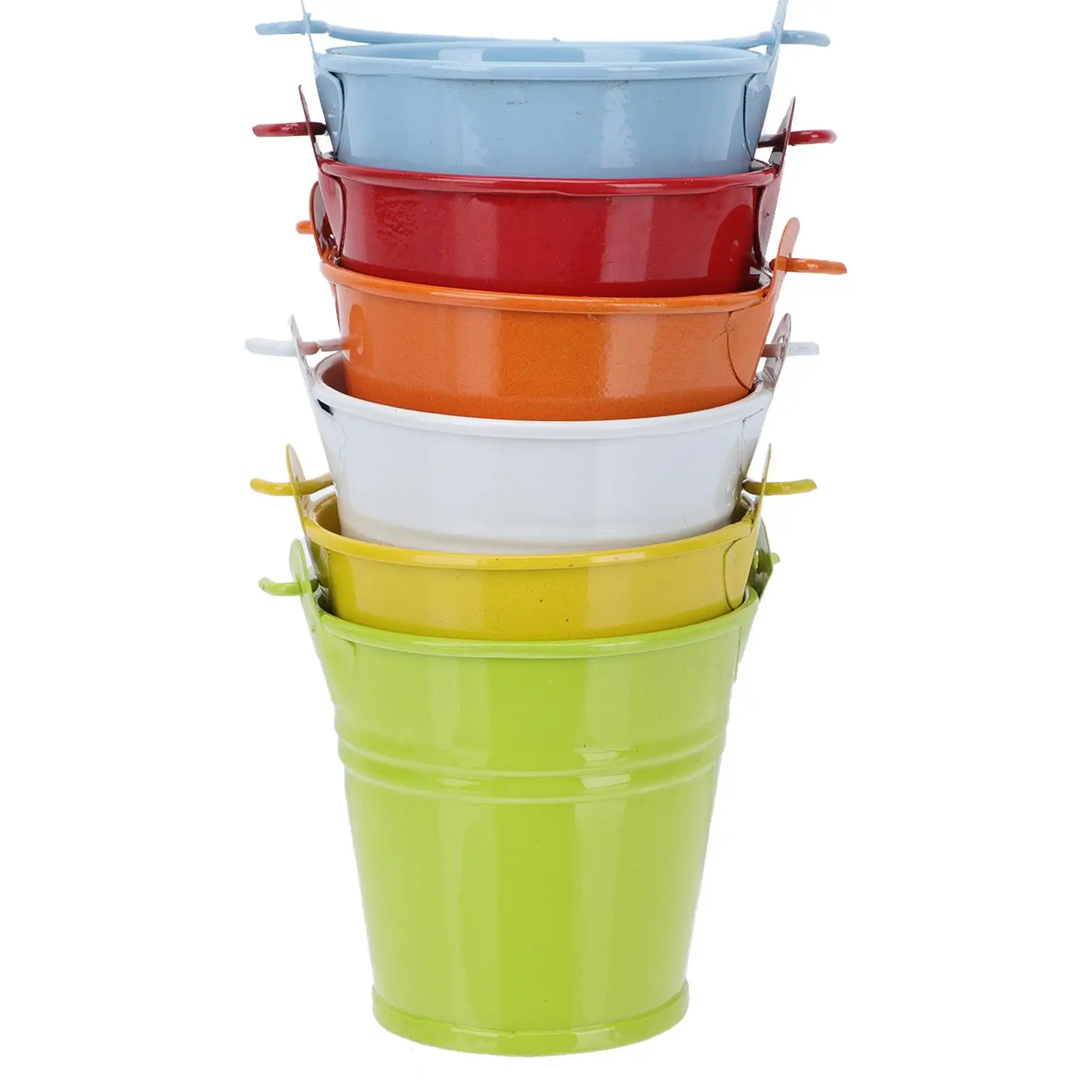 6 Pcs Mini Iron Flower Pot Metal Barrel Bucket Lid Succulent Planters Multi function Gardening Storage Container Decorative Home
6 Pcs Mini Iron Flower Pot Metal Barrel Bucket Lid Succulent Planters Multi function Gardening Storage Container Decorative Home