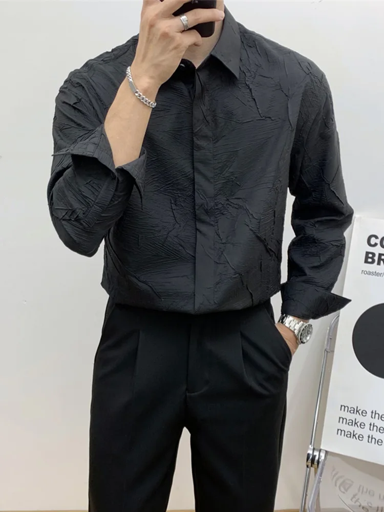 Премиальная повседневная свободная мужская рубашка в корейском стиле для молодежи, дышащая, влагоотводящая, с длинным рукавом
Премиальная повседневная свободная мужская рубашка в корейском стиле для молодежи, дышащая, влагоотводящая, с длинным рукавом