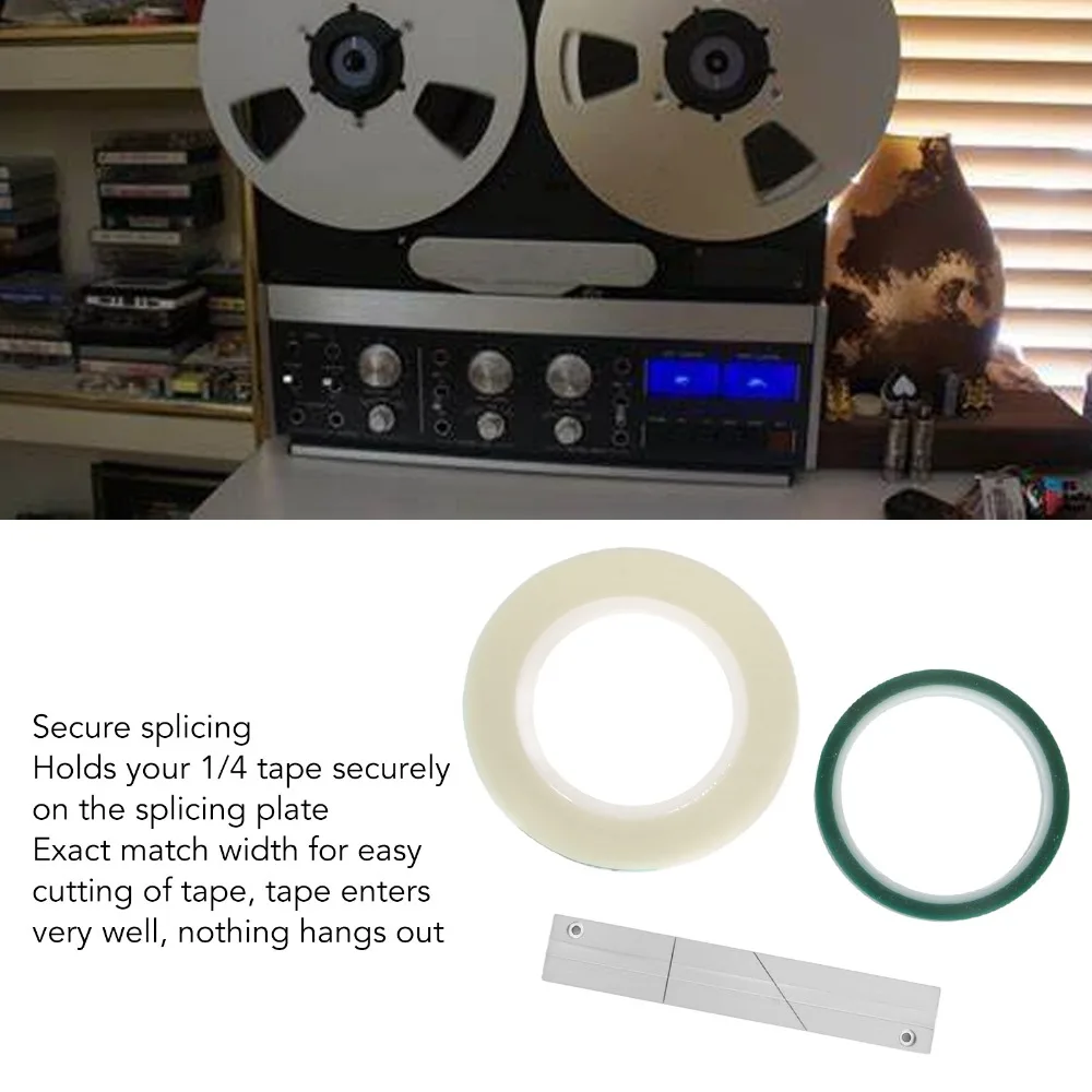 With Splicing Tape and Leader Tape 1/4 10 Inch Tape Splicing Set for Revoxsonido 1/4 10 Inch Open Reel to Reel Tape Media
With Splicing Tape and Leader Tape 1/4 10 Inch Tape Splicing Set for Revoxsonido 1/4 10 Inch Open Reel to Reel Tape Media