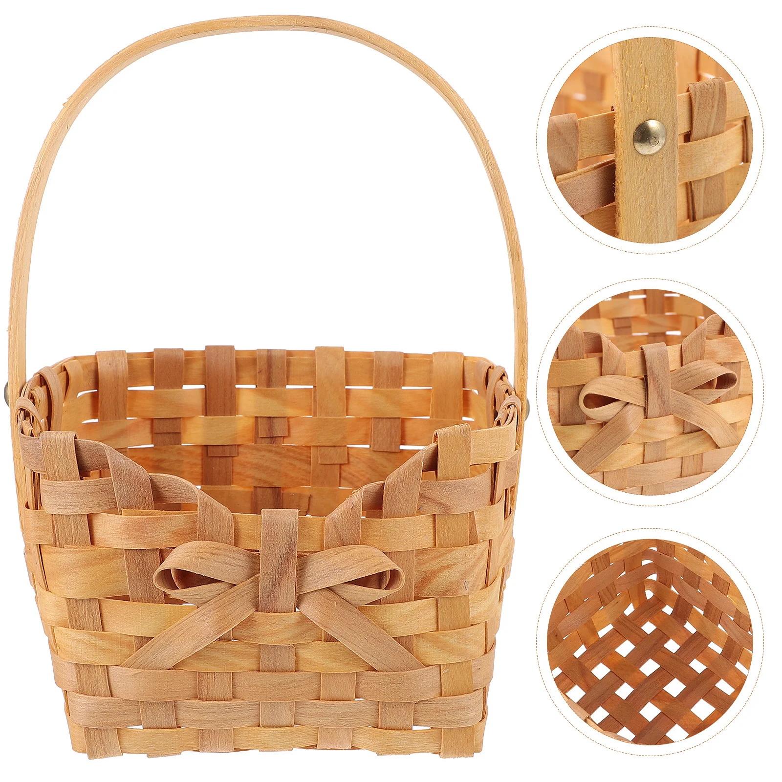 Woven Storage Basket with Handle Portable Handmade Bamboo Basket for Home Office Wedding Gift Picnic Outdoor Use
Woven Storage Basket with Handle Portable Handmade Bamboo Basket for Home Office Wedding Gift Picnic Outdoor Use