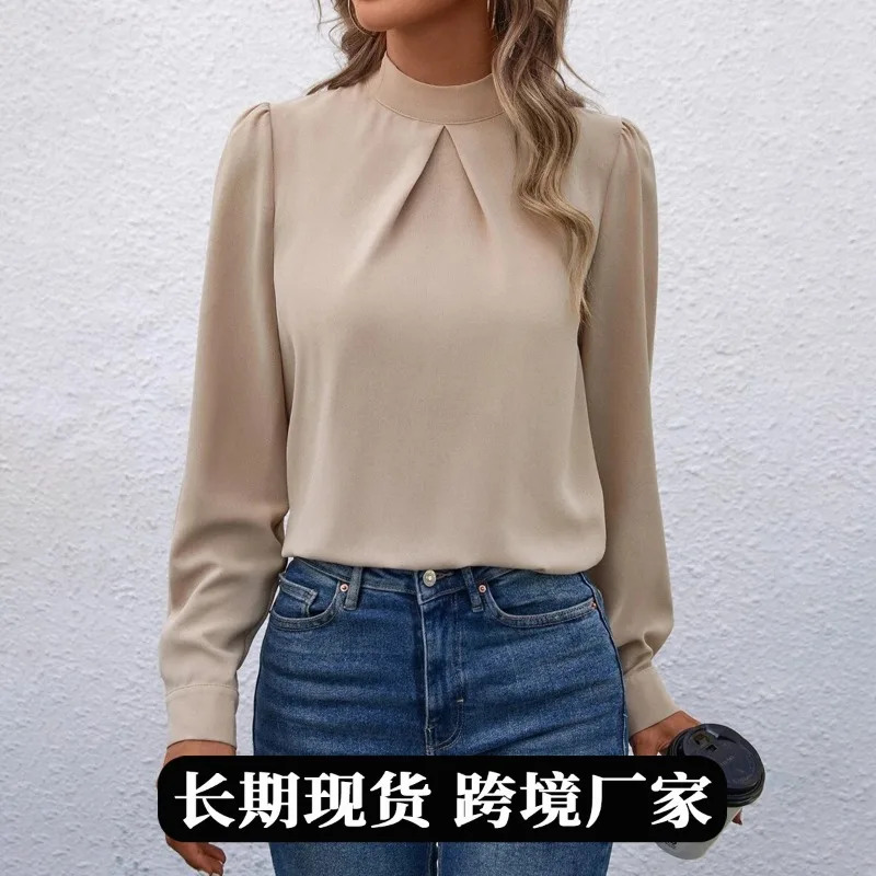 Satin Shirt European American Clothing Spring Summer New Fashion Long-sleeved Satin Top Shirt Blouses
Satin Shirt European American Clothing Spring Summer New Fashion Long-sleeved Satin Top Shirt Blouses