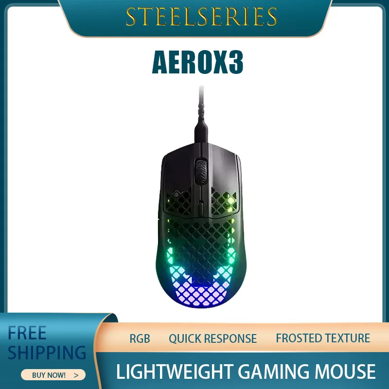 Steelseries Aerox3 Gaming Mouse Matte Texture Light Weight Quick Response Notebook Portable Mouse Work Effortlessly Rgb Lighting
Steelseries Aerox3 Gaming Mouse Matte Texture Light Weight Quick Response Notebook Portable Mouse Work Effortlessly Rgb Lighting