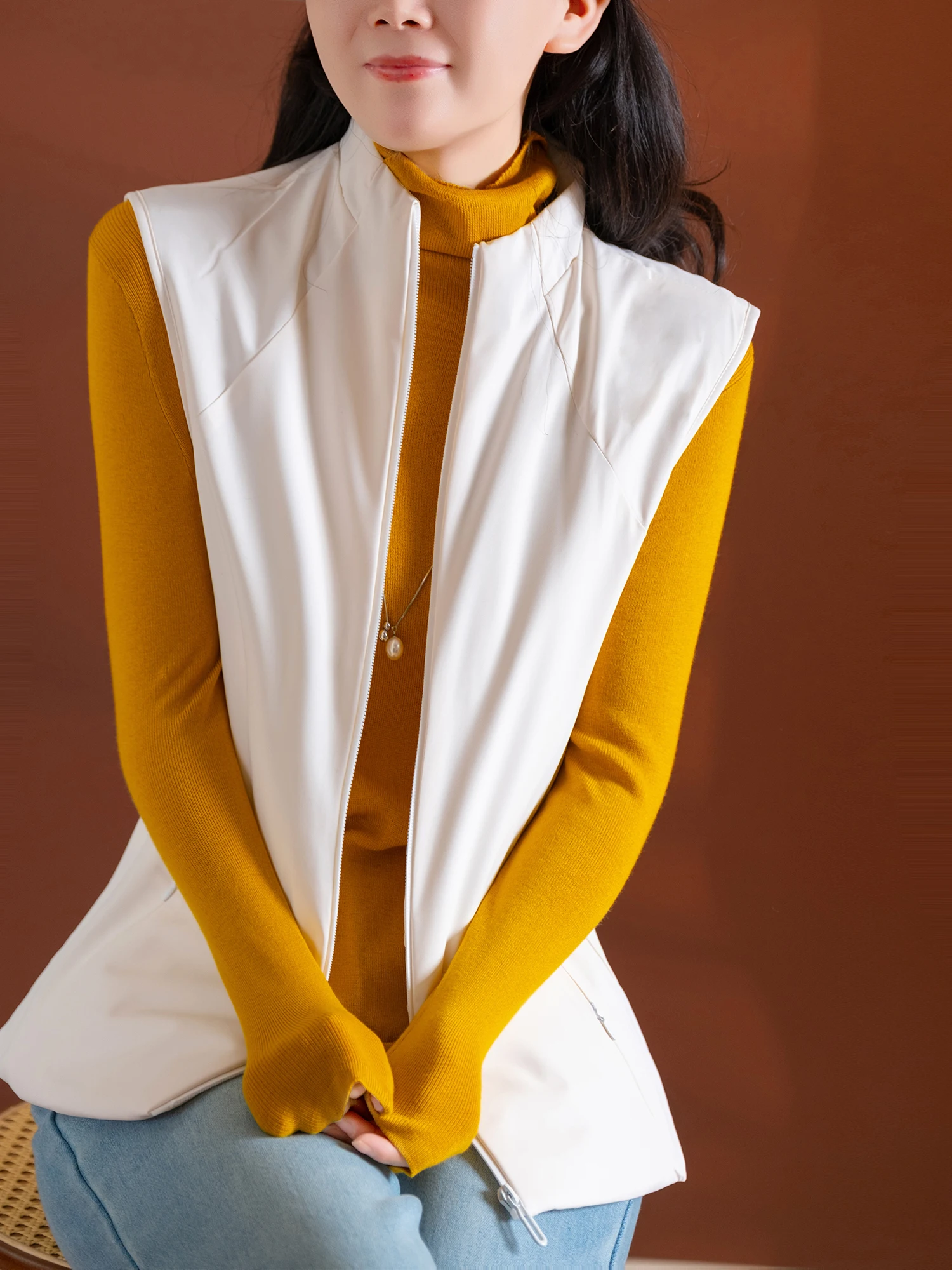 Легкий рабочий жилет из полиэстера с шерстяным слоем, женский, на молнии
Легкий рабочий жилет из полиэстера с шерстяным слоем, женский, на молнии