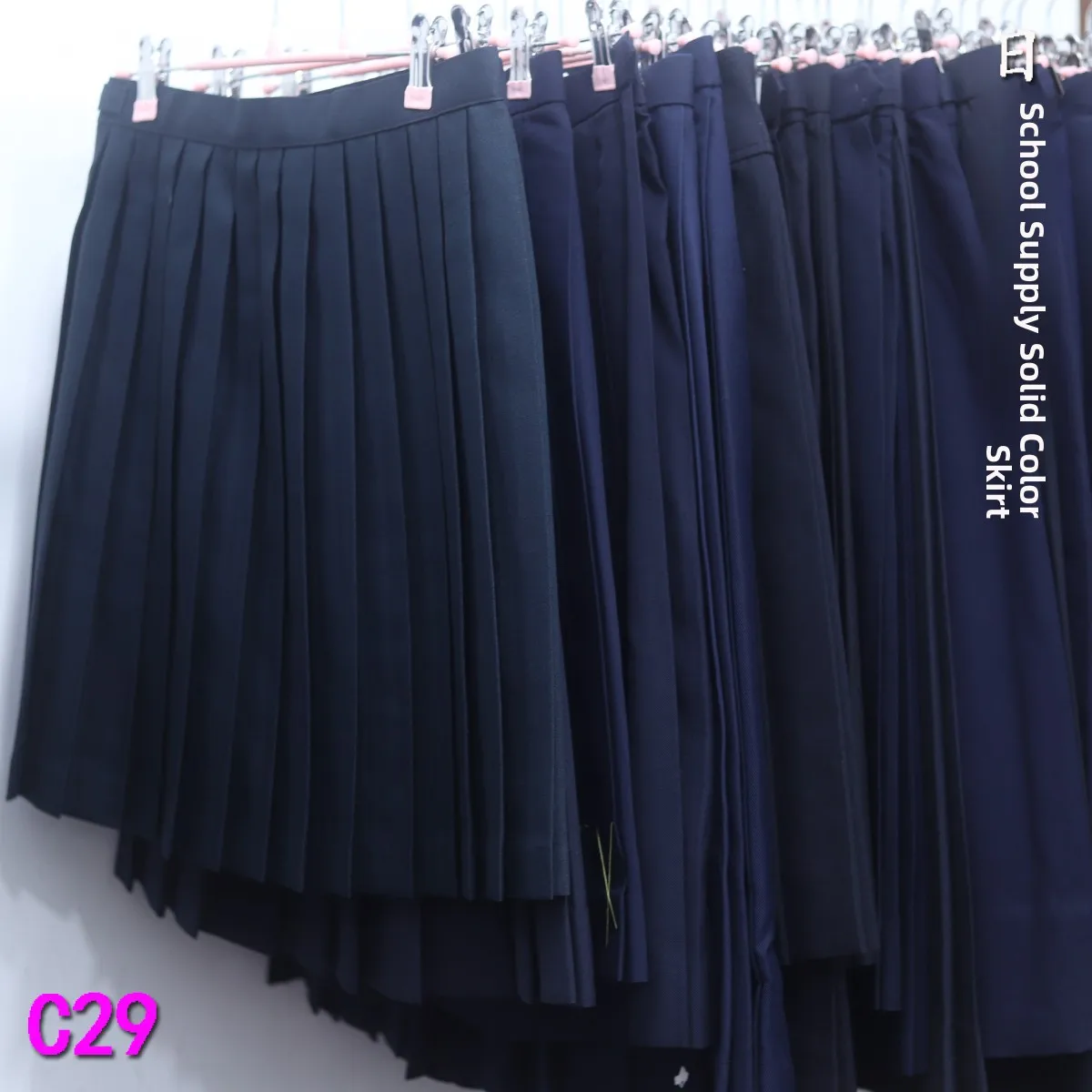 Vintage Japanese School Uniform Skirt Pure Color Pleated Student Sailor Uniform Deep Blue Skirt Autumn Winter Long Sleeve
Vintage Japanese School Uniform Skirt Pure Color Pleated Student Sailor Uniform Deep Blue Skirt Autumn Winter Long Sleeve