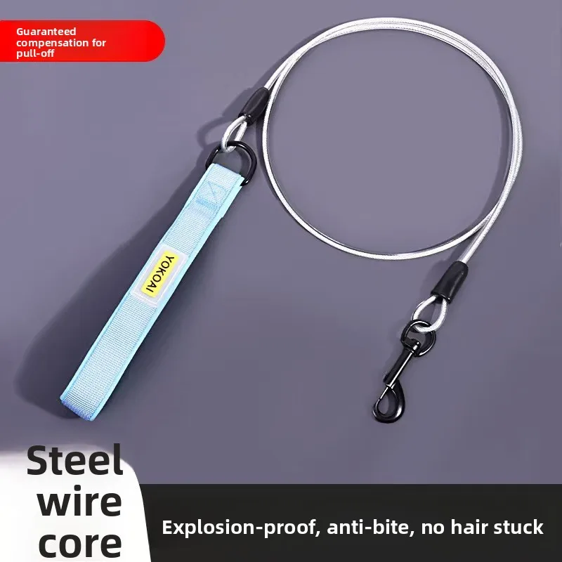 Dog leash, anti-pull steel wire rope, dog chain, for large and small dogs, thickened pet supplies
Dog leash, anti-pull steel wire rope, dog chain, for large and small dogs, thickened pet supplies