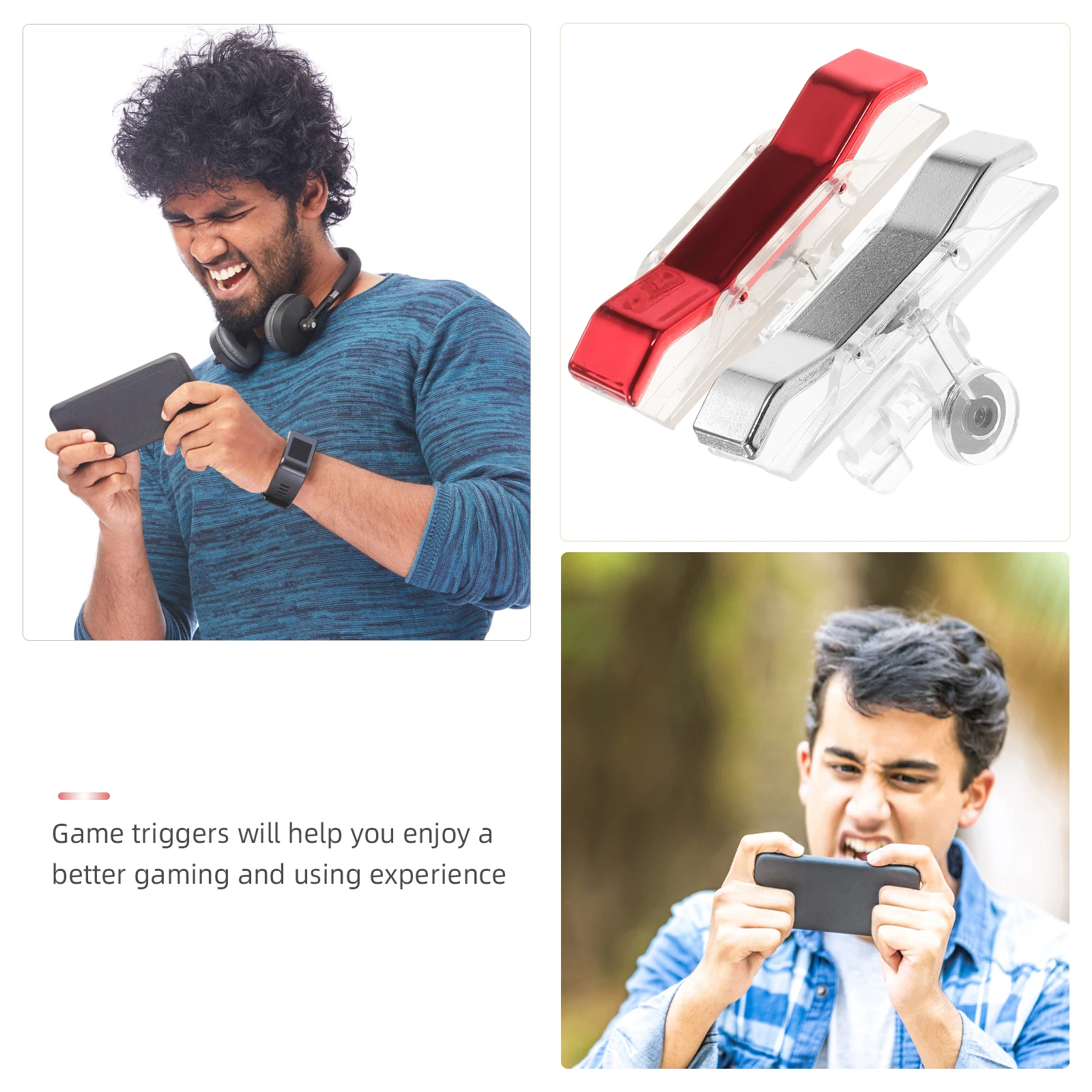 2 Pairs Mobile Game Controller Chicken Eating Handle Trigger Buttons Grip Triggers Phone
2 Pairs Mobile Game Controller Chicken Eating Handle Trigger Buttons Grip Triggers Phone