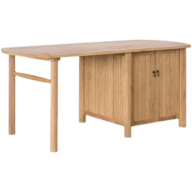 Adjustable Retro Middle Island Table Dining Table Old Oak Simple
Adjustable Retro Middle Island Table Dining Table Old Oak Simple