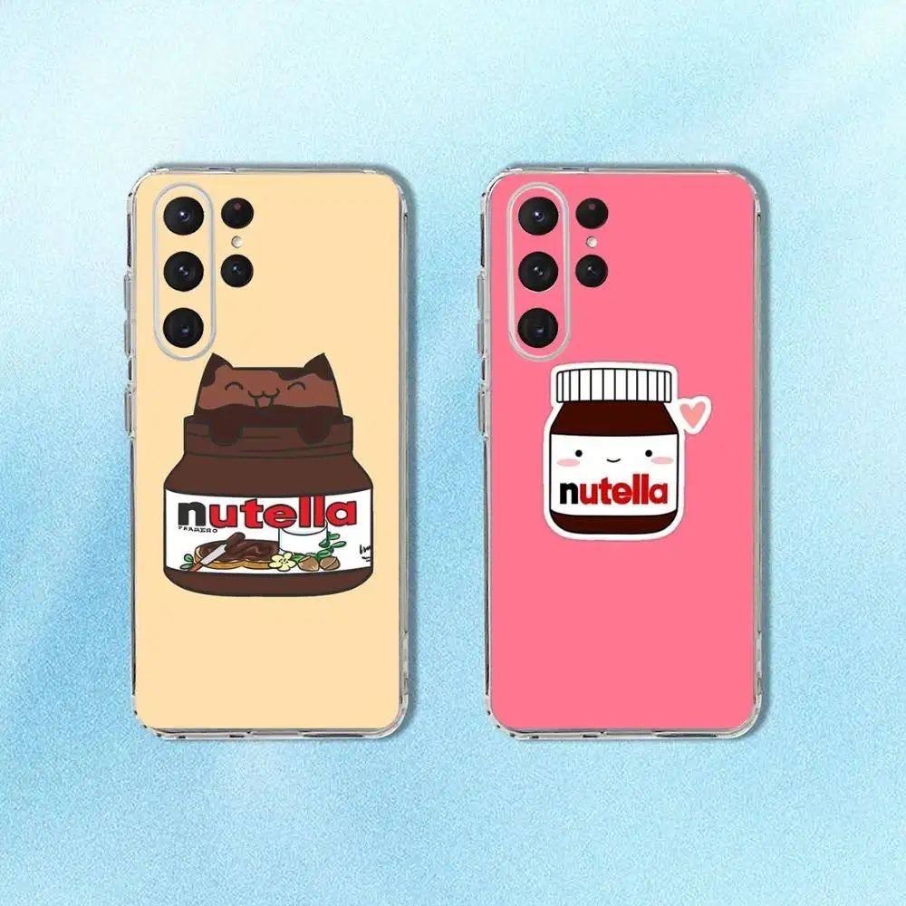 Funny Chocolate Nutella Phone Case For Samsung S24,30,21,22,23,20 FE,lite,PIus,Ultra,5G,Note,9,10 Transparent Cover
Funny Chocolate Nutella Phone Case For Samsung S24,30,21,22,23,20 FE,lite,PIus,Ultra,5G,Note,9,10 Transparent Cover
