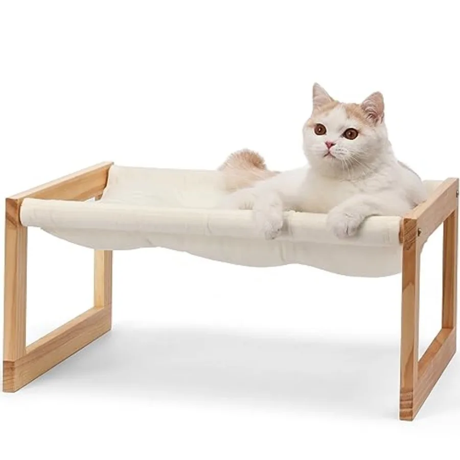 Cat Bed Hammock, Cozy Velvet Cat Couch for Indoor Cats, Raised Wooden Cats Perch, 21 Inch Pet Sofa, Outdoor Dog Beds, Suitable
Cat Bed Hammock, Cozy Velvet Cat Couch for Indoor Cats, Raised Wooden Cats Perch, 21 Inch Pet Sofa, Outdoor Dog Beds, Suitable