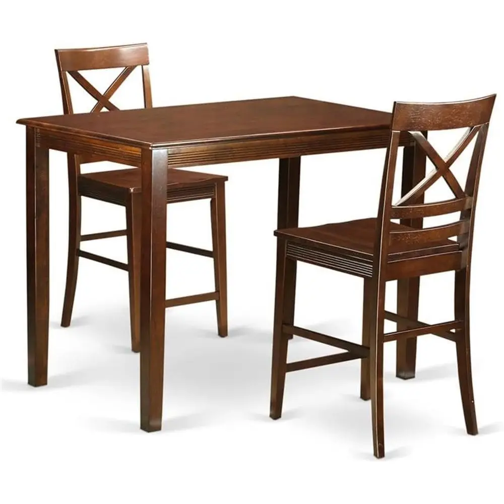 3-Piece Counter Height Dining Set with Table and 2 Chairs, 30x48 Inch
3-Piece Counter Height Dining Set with Table and 2 Chairs, 30x48 Inch