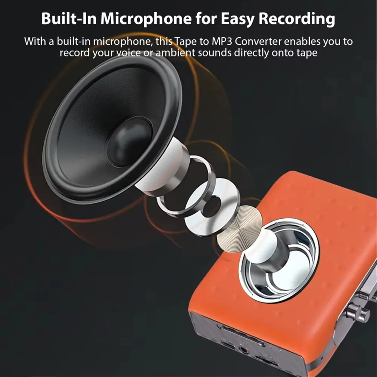 INABEZ Кассетный MP3-плеер, мини-проигрыватель для кассет, конвертер MP3, встроенный микрофон, вход для наушников 3,5 мм, электронные музыкальные аксессуары
INABEZ Кассетный MP3-плеер, мини-проигрыватель для кассет, конвертер MP3, встроенный микрофон, вход для наушников 3,5 мм, электронные музыкальные аксессуары
