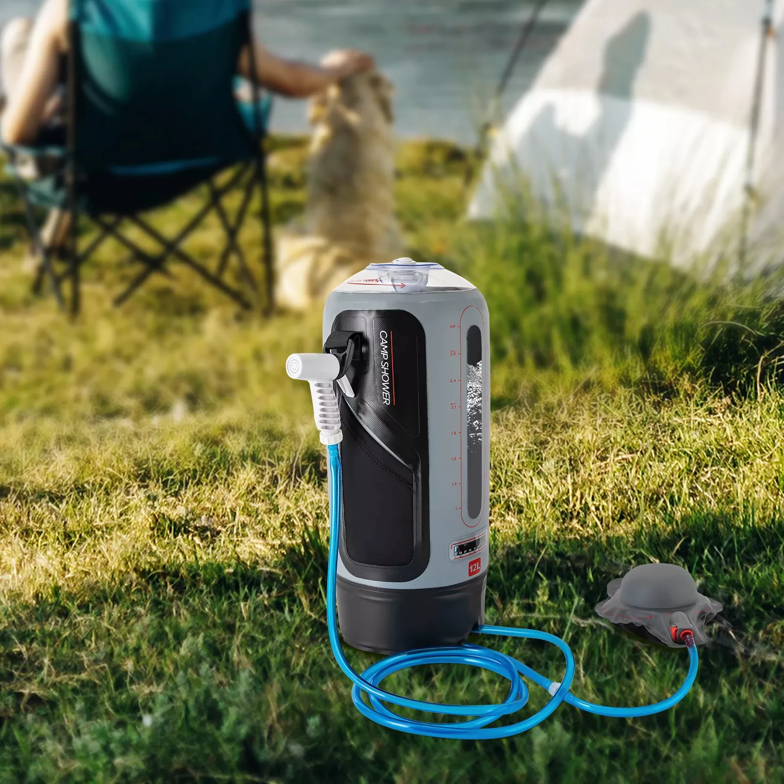 12L Outdoor Camping Shower Bag with Transparent Hose - Portable, Solar-Powered, and Easy to Use for Hiking & Camping
12L Outdoor Camping Shower Bag with Transparent Hose - Portable, Solar-Powered, and Easy to Use for Hiking & Camping