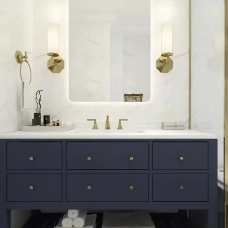 Deep Blue Bathroom Cabinet Combination American Floor to Floor Oak Solid Wood Wash Basin Wash Basin Basin Basin Cabinet
Deep Blue Bathroom Cabinet Combination American Floor to Floor Oak Solid Wood Wash Basin Wash Basin Basin Basin Cabinet