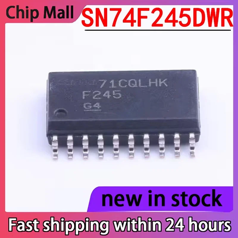 10PCS New SN74F245DWR Silk Screen F245 Packaging SOP-20 Eight Channel Bus Transceiver
10PCS New SN74F245DWR Silk Screen F245 Packaging SOP-20 Eight Channel Bus Transceiver