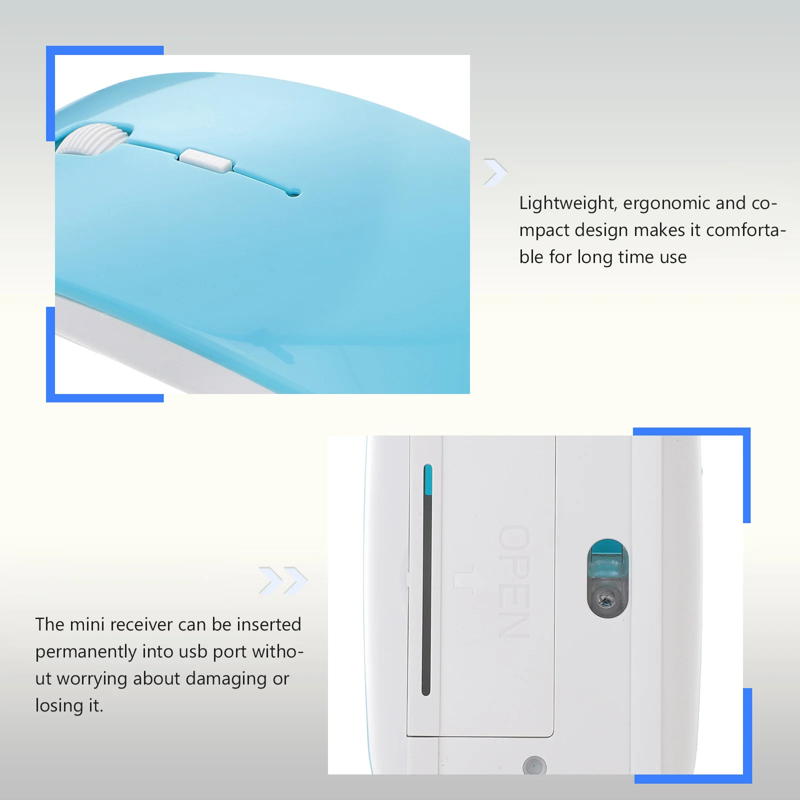 1600 Dpi 2.4G 4 Flat Wireless Mouse Button Ergonomic Flat Design For Pc Laptop Usb Nano Receiver Mouse For Laptop Blue 
1600 Dpi 2.4G 4 Flat Wireless Mouse Button Ergonomic Flat Design For Pc Laptop Usb Nano Receiver Mouse For Laptop Blue