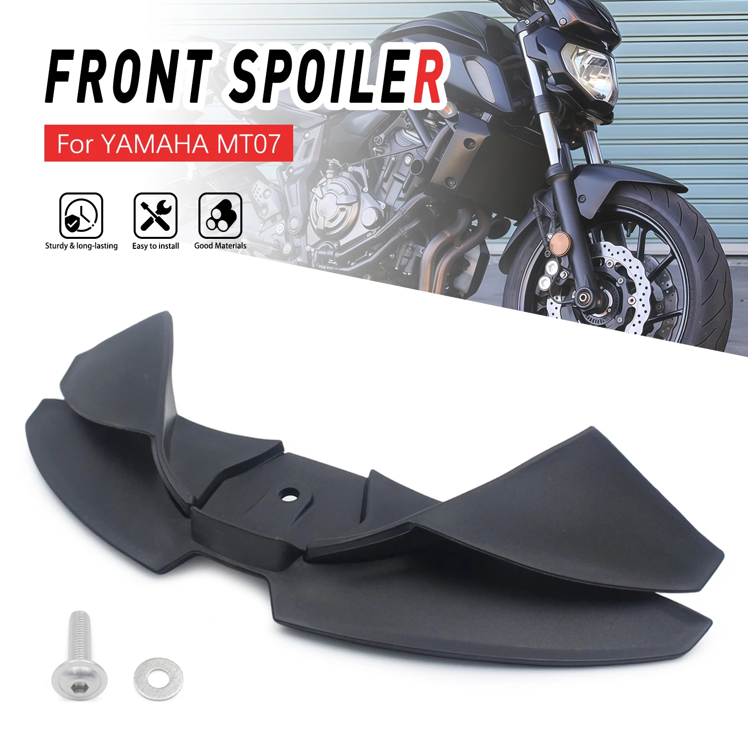 Front Spoiler For YAMAHA MT07 MT07 2025 2026 Motorcycle Front Lower Lip Wind Wing Aerodynamics Fairing Winglets Accessories
Front Spoiler For YAMAHA MT07 MT07 2025 2026 Motorcycle Front Lower Lip Wind Wing Aerodynamics Fairing Winglets Accessories
