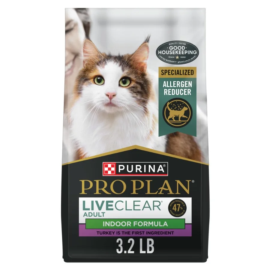 Indoor Dry Cat Food LiveClear Allergen Reducing Turkey Rice Formula for Sensitive Cats, Natural Ingredients, Grain-Inclusive, B
Indoor Dry Cat Food LiveClear Allergen Reducing Turkey Rice Formula for Sensitive Cats, Natural Ingredients, Grain-Inclusive, B