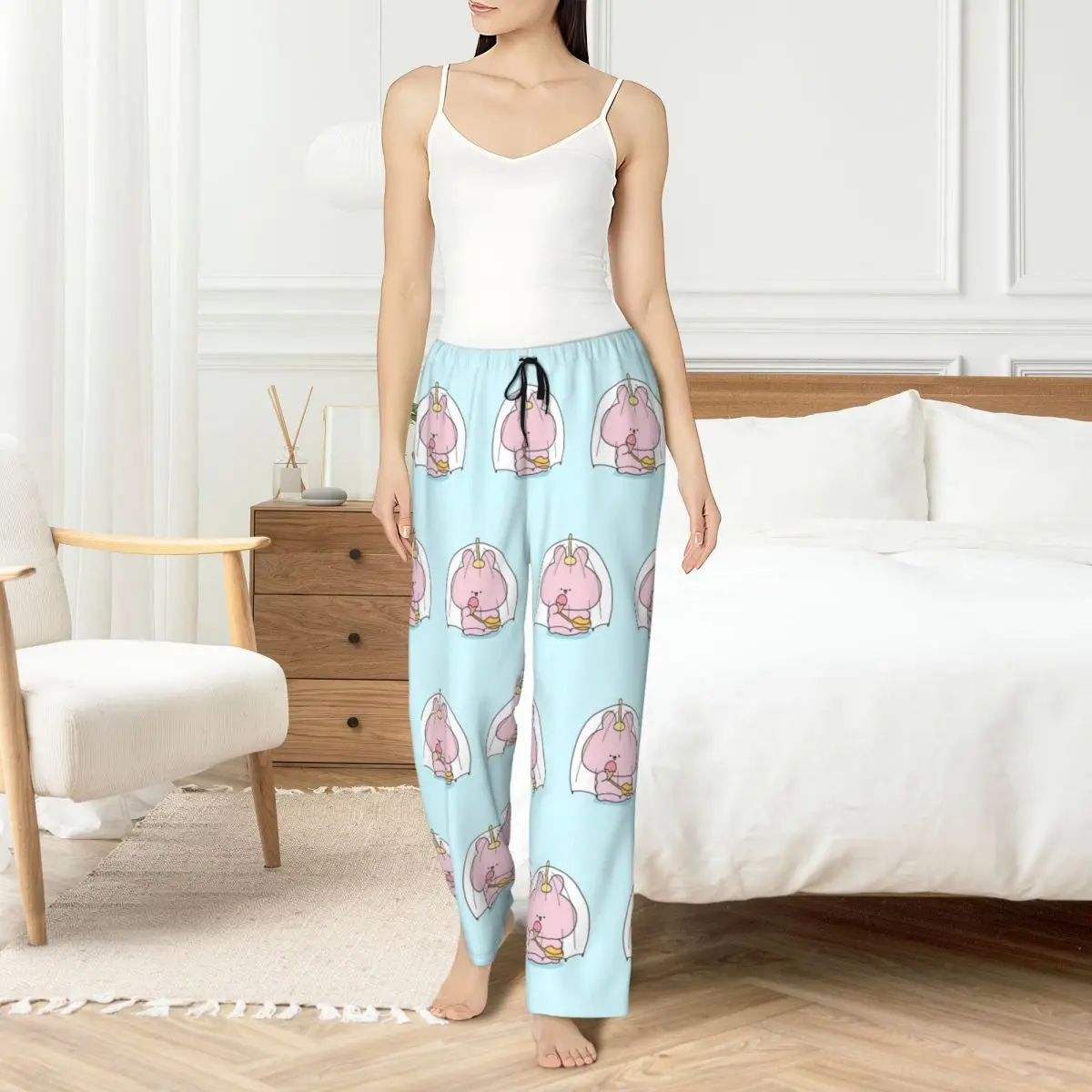 Custom Print Asamimichan Pajama Pants Women Mascot Character Sleep Sleepwear Bottoms with Pockets
Custom Print Asamimichan Pajama Pants Women Mascot Character Sleep Sleepwear Bottoms with Pockets