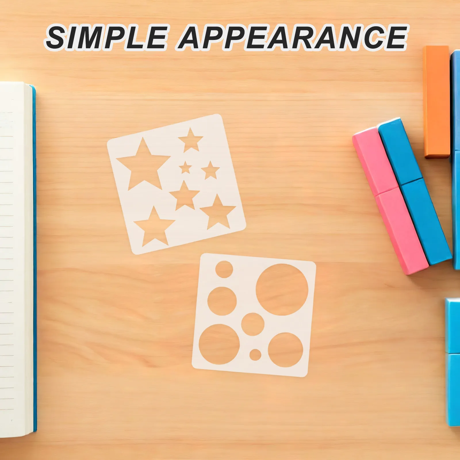 8Pcs Drawing Craft Stencils Reusable Plastic Art Templates Precise Heart Star Moon Circle Shapes for DIY Wall Canvas Fabric
8Pcs Drawing Craft Stencils Reusable Plastic Art Templates Precise Heart Star Moon Circle Shapes for DIY Wall Canvas Fabric